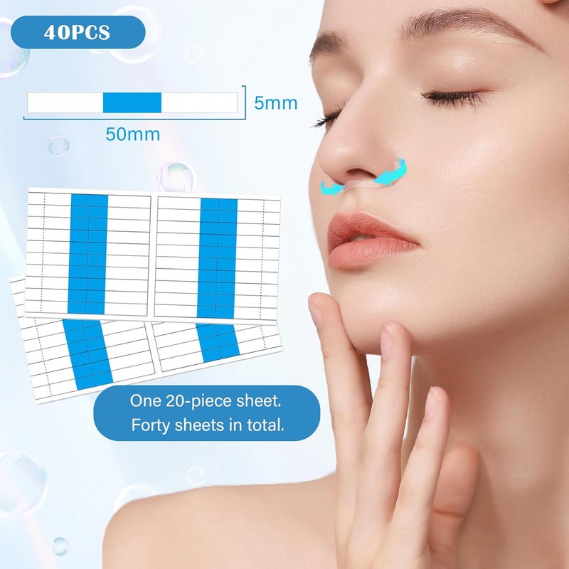EKIND Invisible Nose Slimming Strips, Tighten Nostrils, Enhance Nose Shape, Ideal for Large Nostrils And Low Nose Bridge, Lightweight Nasal Shaping Patches(40PCS,Transparent) - Image 2